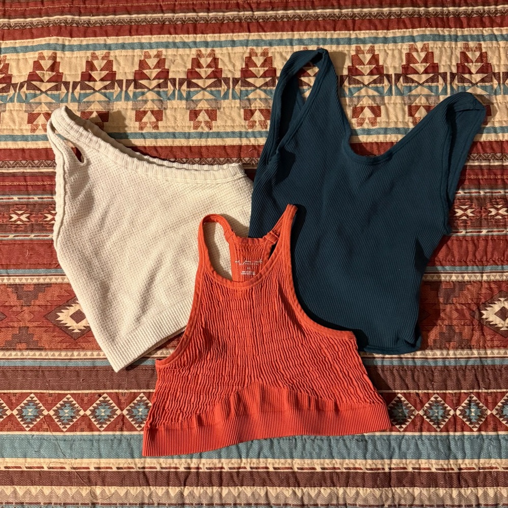 Urban outfitters Tank Top - Teal/Orange/Cream bundle size XS